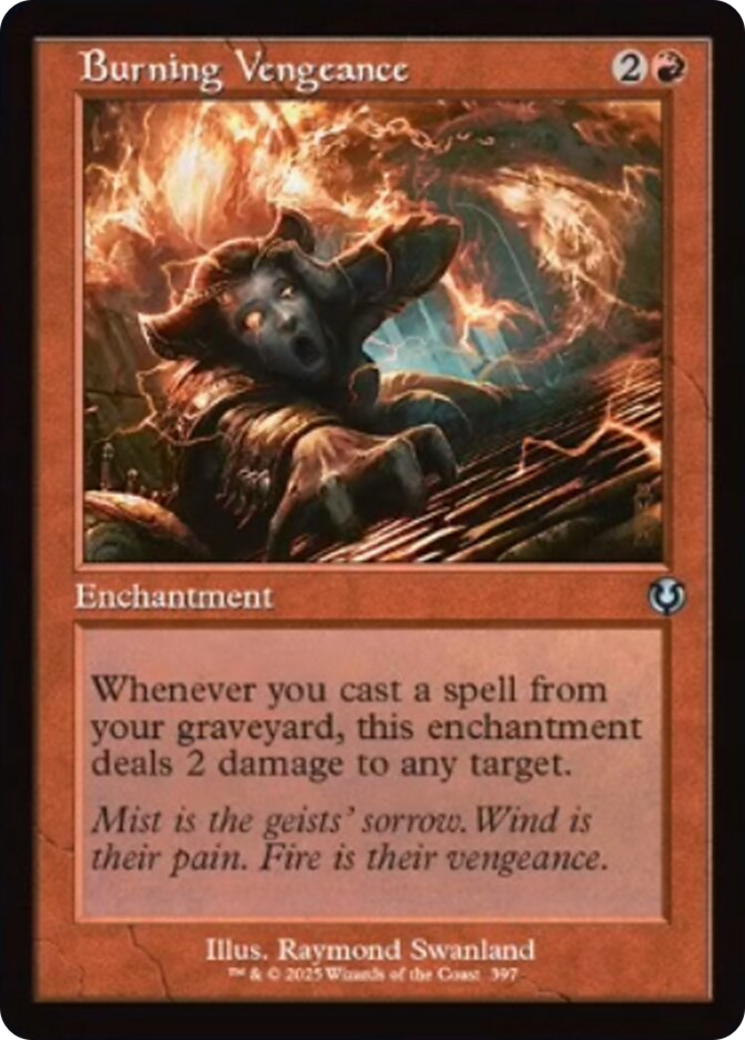 Burning Vengeance (Retro Frame) (397) [Innistrad Remastered]