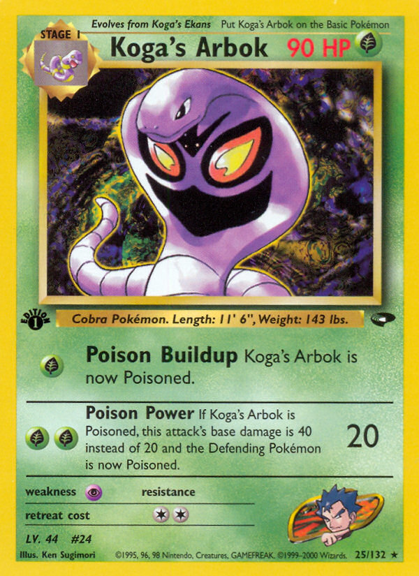Koga's Arbok (025/132) [Gym Challenge]