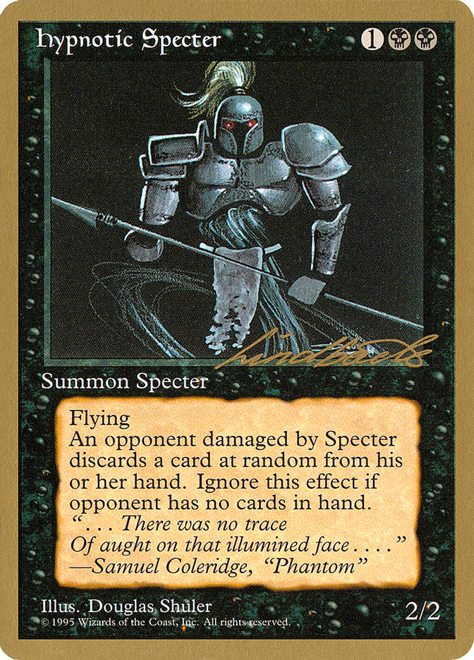 Hypnotic Specter - 1996 Leon Lindback (4ED) [World Championship Decks]