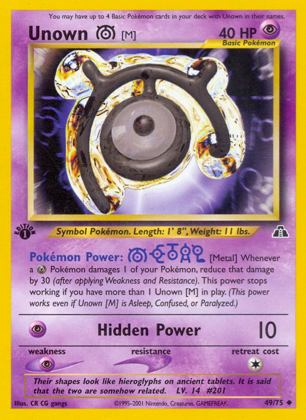 Unown [M] (49/75) [Neo Discovery]