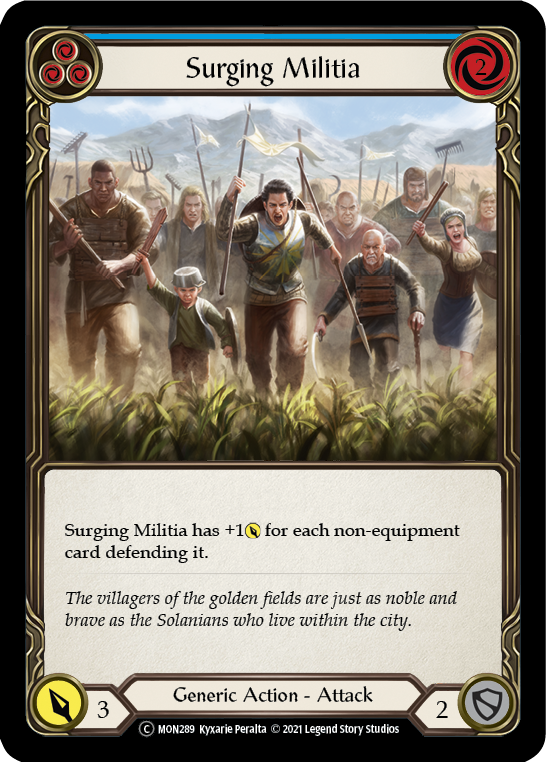 Surging Militia (Blue) (MON289) [Monarch]