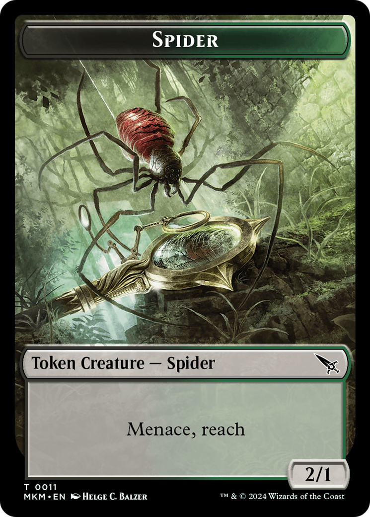 Thopter (0020) // Spider Double-Sided Token (20 // 11) [Murders at Karlov Manor]