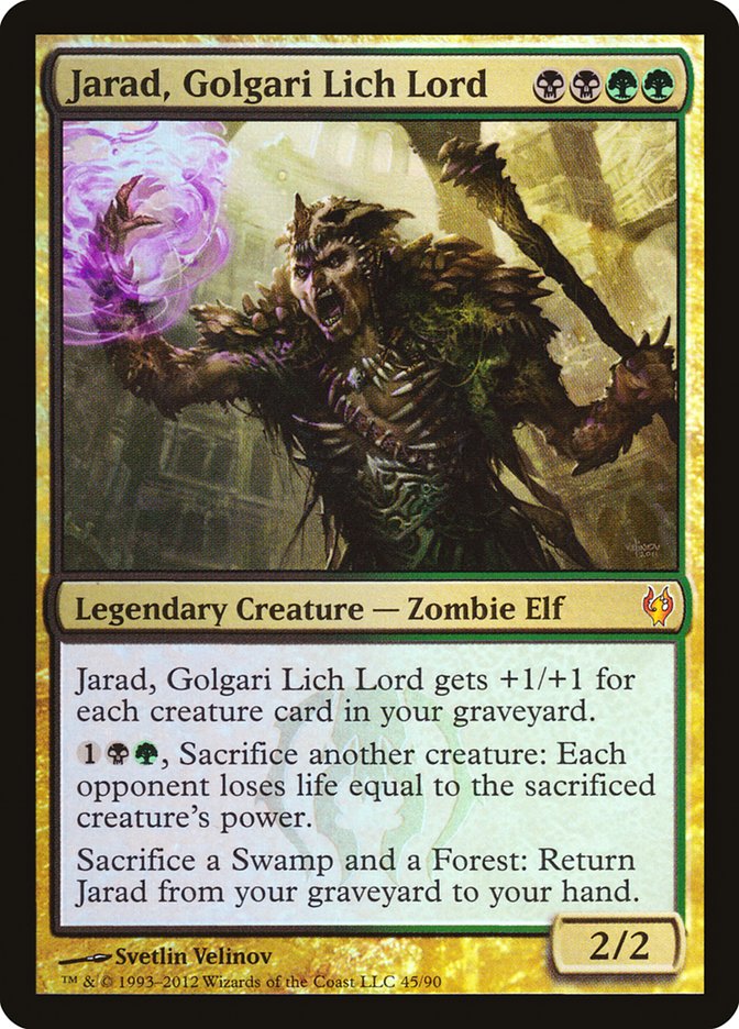 Jarad, Golgari Lich Lord (45) [Duel Decks: Izzet vs. Golgari]