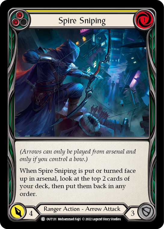 Spire Sniping (Yellow) (OUT131) [Outsiders]