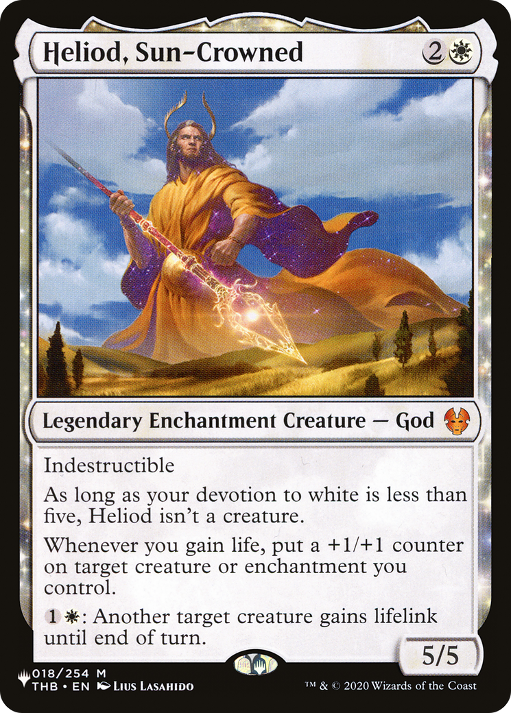 Heliod, Sun-Crowned (018/254) [The List Reprints]