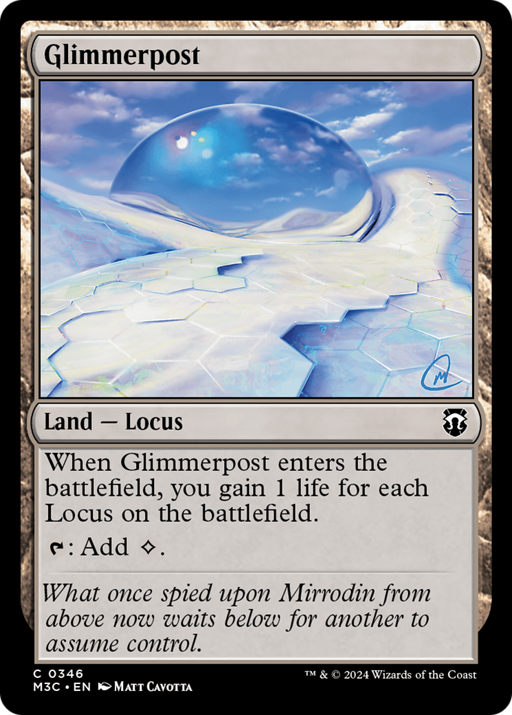 Glimmerpost (Ripple Foil) (346) [Commander: Modern Horizons 3]