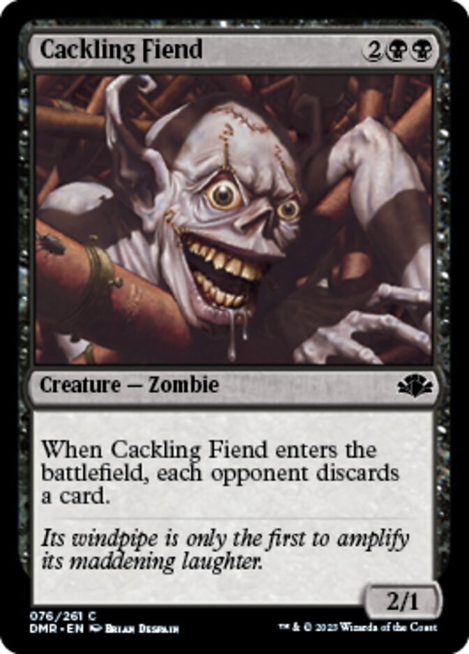 Cackling Fiend (76) [Dominaria Remastered]