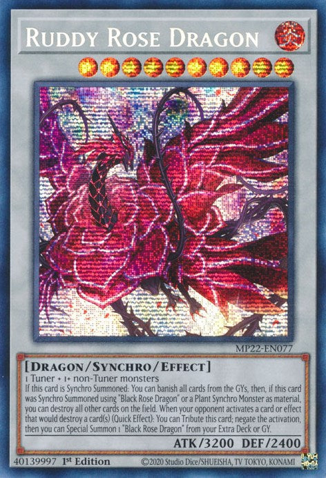 Ruddy Rose Dragon (MP22-EN077) [2022 Tin of the Pharaoh's Gods]