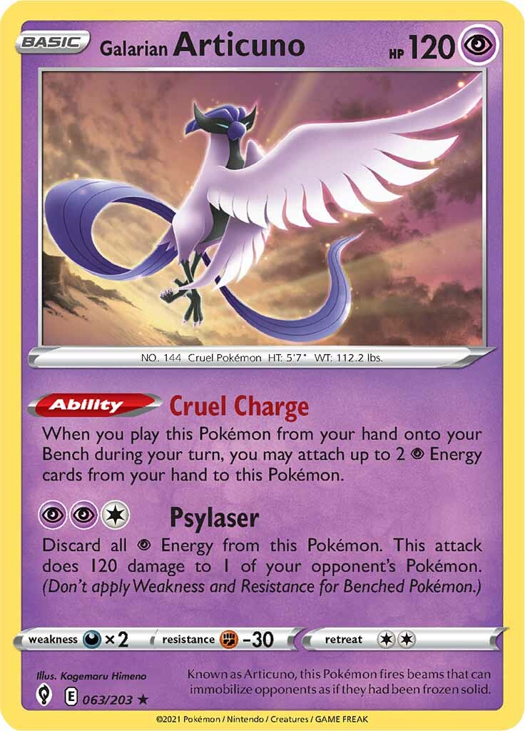 Galarian Articuno (063/203) [Deck Exclusives]