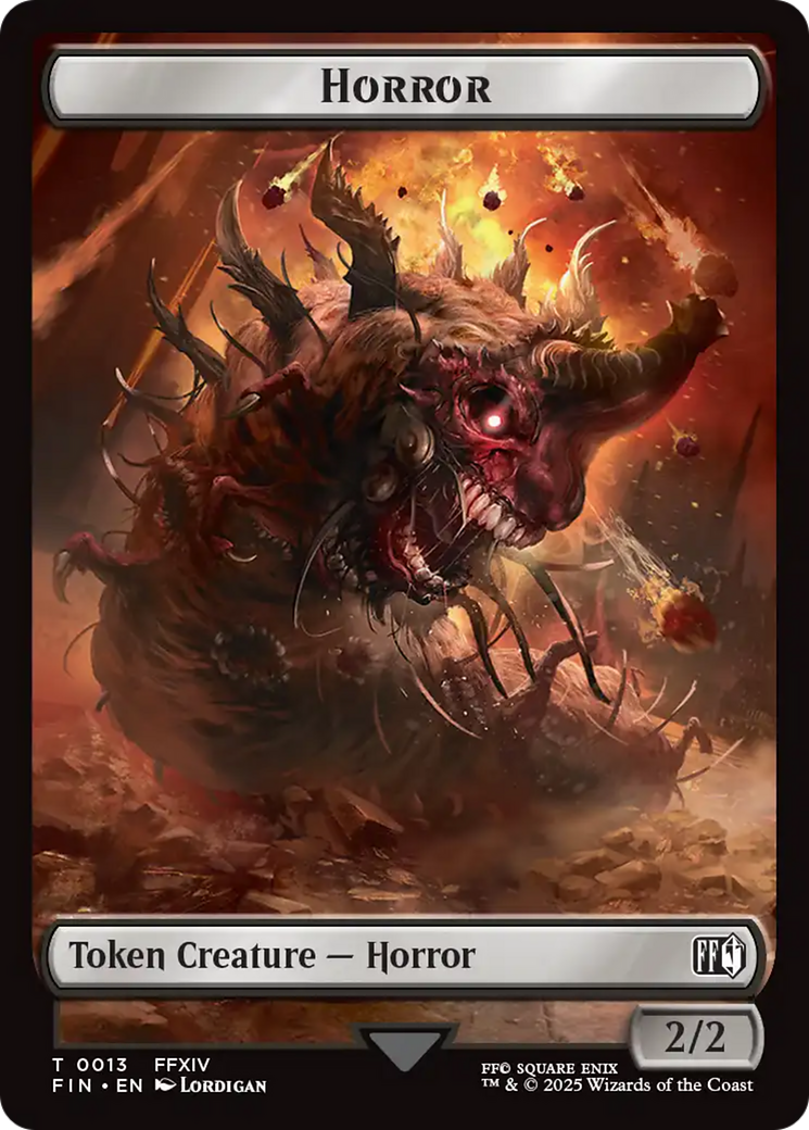 Hero (0007) // Horror Double-Sided Token (7 // 13) [FINAL FANTASY]