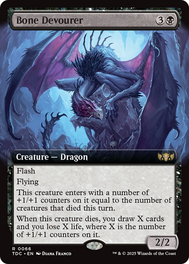 Bone Devourer (Extended Art) (66) [Commander: Tarkir: Dragonstorm]
