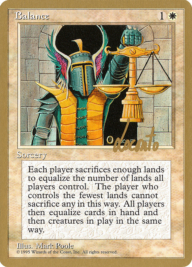 Balance - 1996 Michael Loconto (4ED) [World Championship Decks]