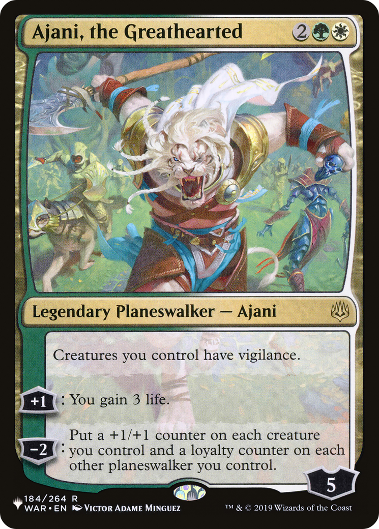 Ajani, the Greathearted (184/264) [The List Reprints]