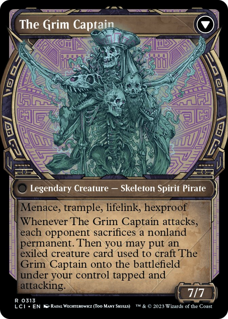 Throne of the Grim Captain (Showcase) (313) [The Lost Caverns of Ixalan]