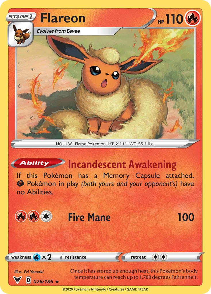 Flareon (026/185) [SWSH04: Vivid Voltage]