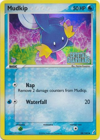 Mudkip (58/100) [EX Crystal Guardians]