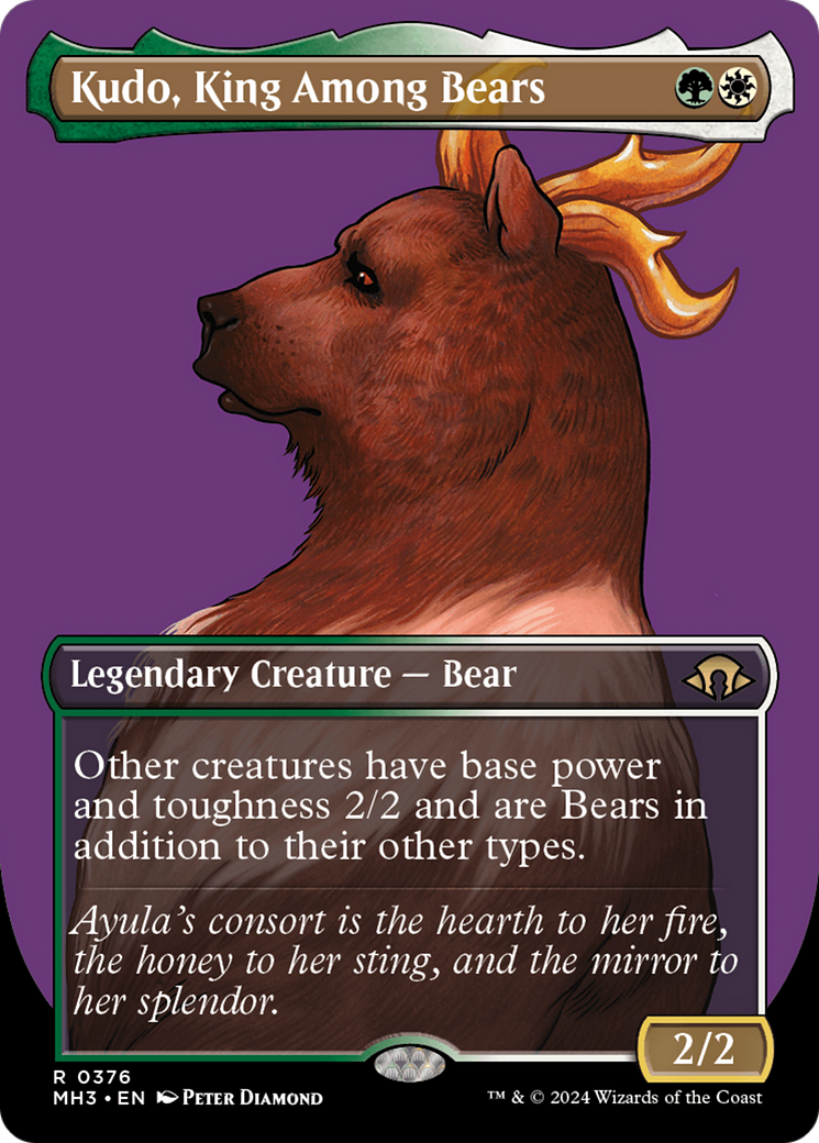 Kudo, King Among Bears (Borderless) (376) [Modern Horizons 3]