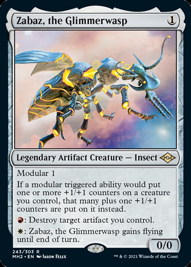Zabaz, the Glimmerwasp (243) [Modern Horizons 2]