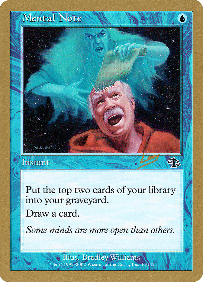Mental Note - 2002 Raphael Levy (JUD) [World Championship Decks]