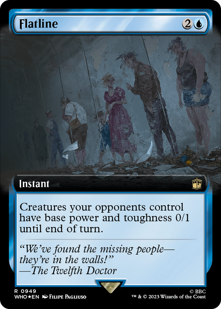 Flatline (Extended Art) (Surge Foil) (949) [Universes Beyond: Doctor Who]