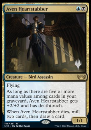 Aven Heartstabber (166) [Promo Pack: Streets of New Capenna]
