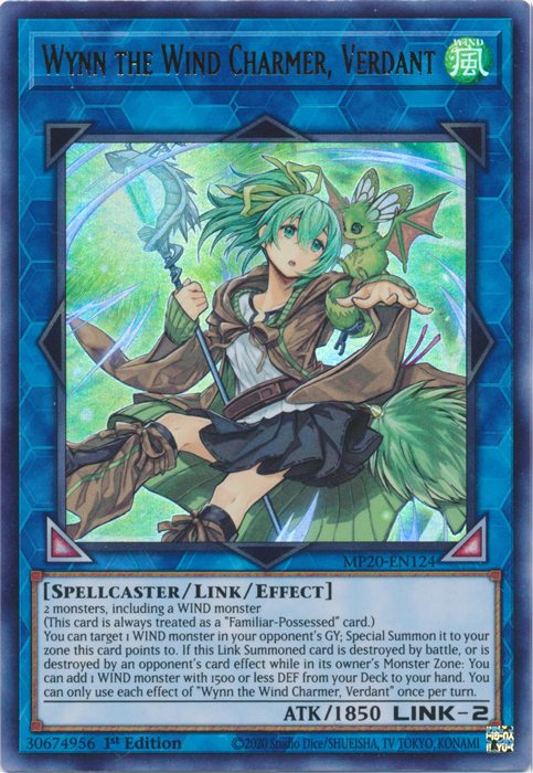 Wynn the Wind Charmer, Verdant (MP20-EN124) [2020 Tin of Lost Memories]