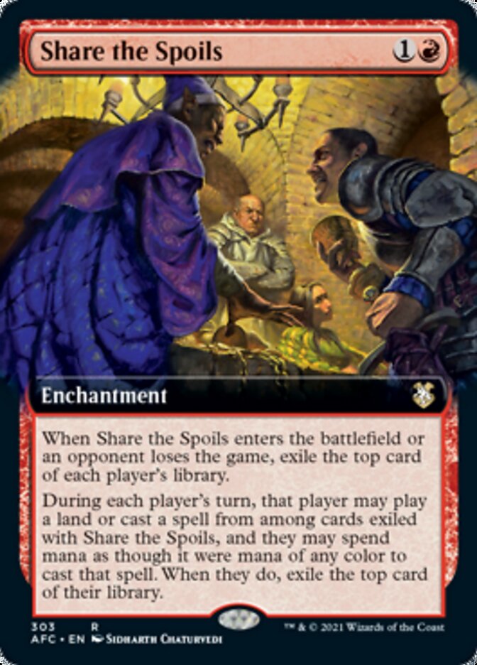 Share the Spoils (Extended Art) (303) [Commander: Adventures in the Forgotten Realms]