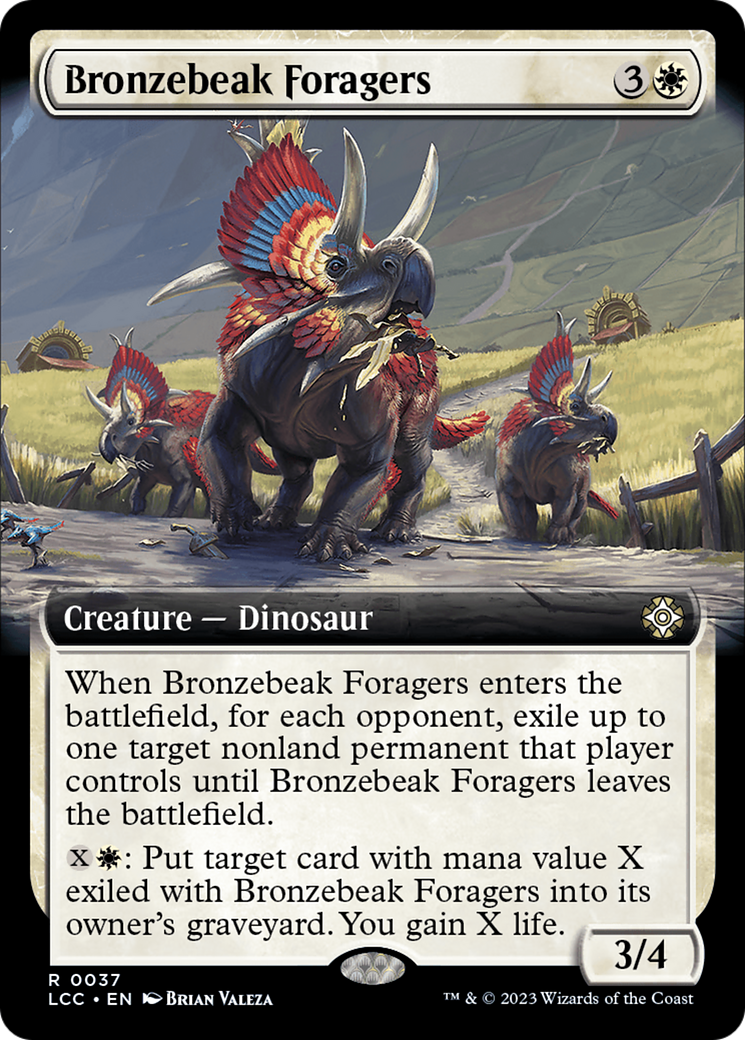 Bronzebeak Foragers (Extended Art) (37) [Commander: The Lost Caverns of Ixalan]