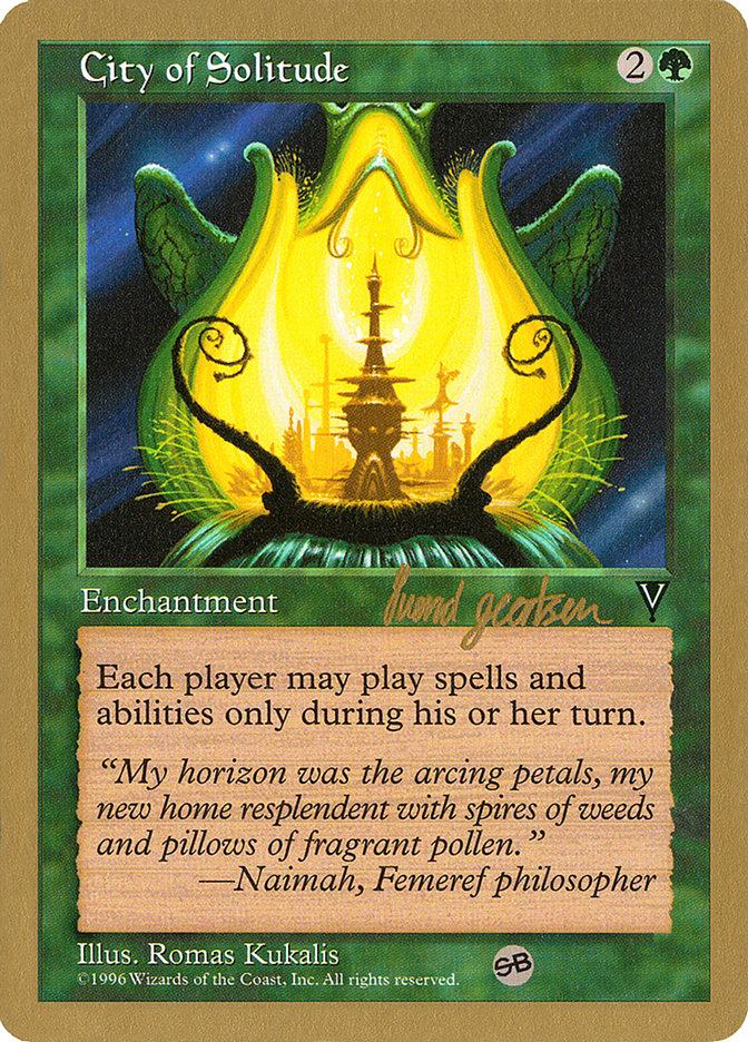 City of Solitude - 1997 Svend Geertsen (VIS) (SB) [World Championship Decks]
