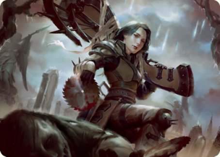Sawblade Slinger Art Card (54) [Art Series: Innistrad: Crimson Vow]