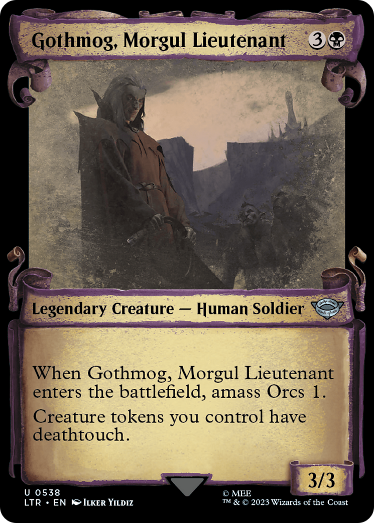 Gothmog, Morgul Lieutenant (Showcase Scrolls) (538) [Universes Beyond: The Lord of the Rings: Tales of Middle-earth]