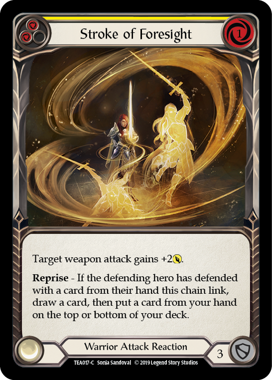 Stroke of Foresight (Yellow) (TEA017) [Hero Deck: Dorinthea]