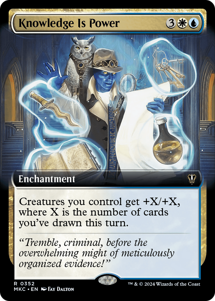 Knowledge is Power (Extended Art) (352) [Commander: Murders at Karlov Manor]