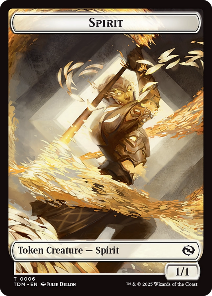 Spirit (0006) // Spirit (0007) Double-Sided Token (6 // 7) [Tarkir: Dragonstorm]