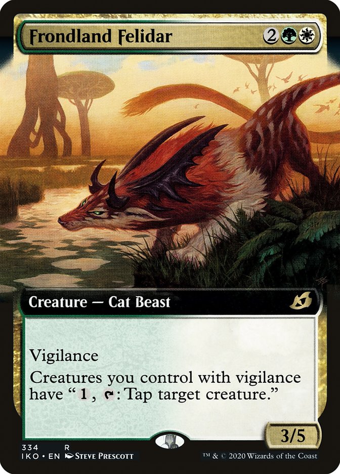 Frondland Felidar (Extended Art) (334) [Ikoria: Lair of Behemoths]