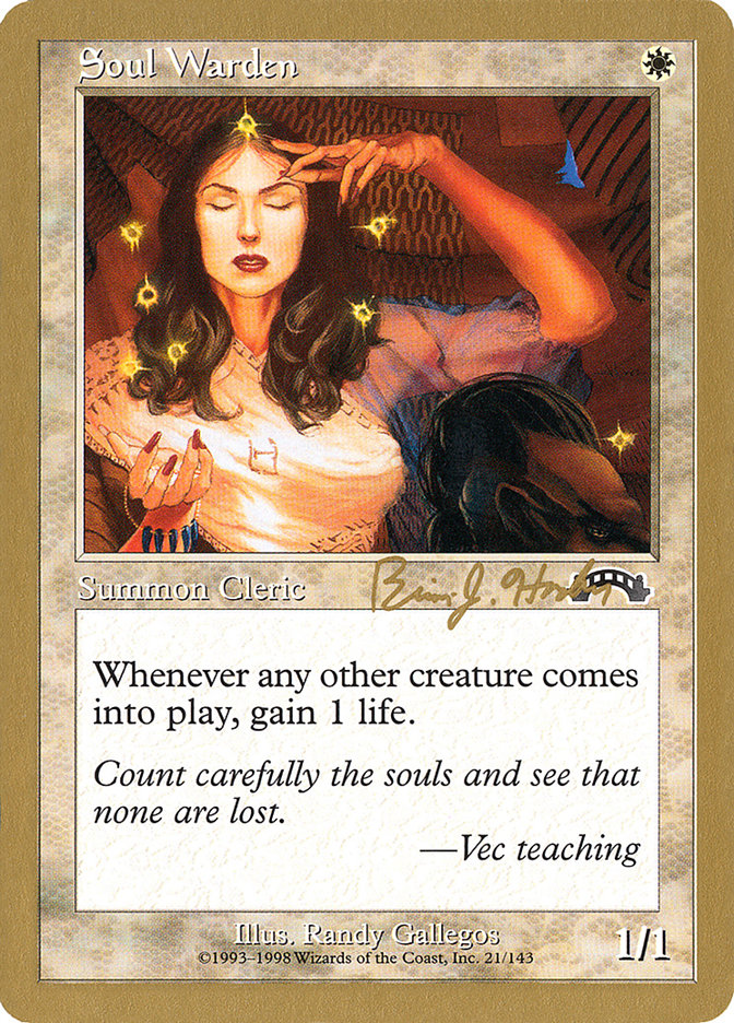 Soul Warden - 1998 Brian Hacker (EXO) [World Championship Decks]