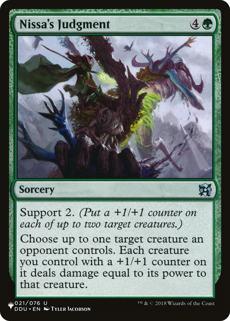 Nissa's Judgment (021/076) [The List Reprints]