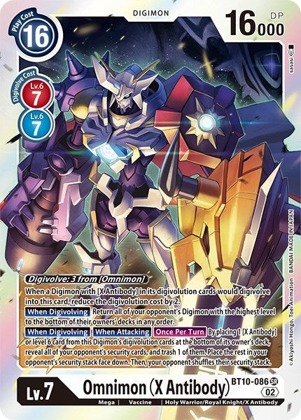 Omnimon (X Antibody) (BT10-086 SR) [Revision Pack Cards]