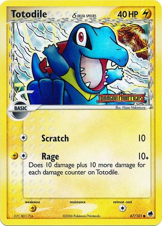 Totodile (Delta Species) (67/101) [EX Dragon Frontiers]