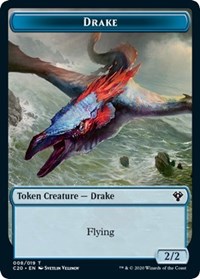 Drake // Goblin Warrior Double-Sided Token (8 // 17) [Commander 2020]