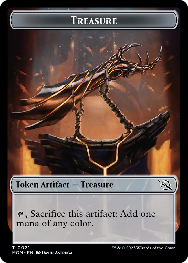 Treasure (0021) // Thopter Double-Sided Token (21 // 19) [March of the Machine]