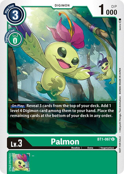 Palmon (Official Tournament Pack Vol.3) (BT1-067 U) [Release Special Booster 1.0]