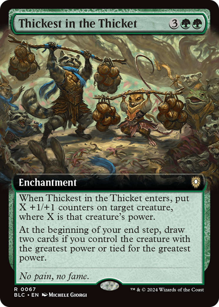 Thickest in the Thicket (Extended Art) (67) [Commander: Bloomburrow]