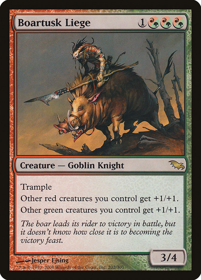 Boartusk Liege (202) [Shadowmoor]