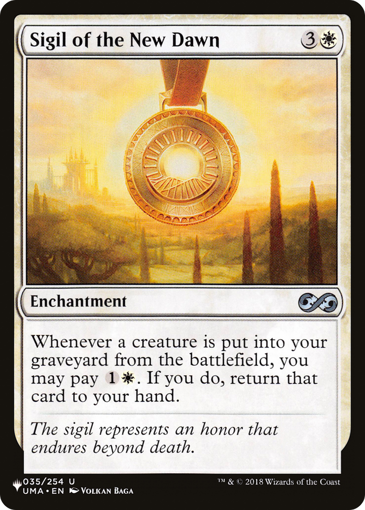 Sigil of the New Dawn (035/254) [The List Reprints]