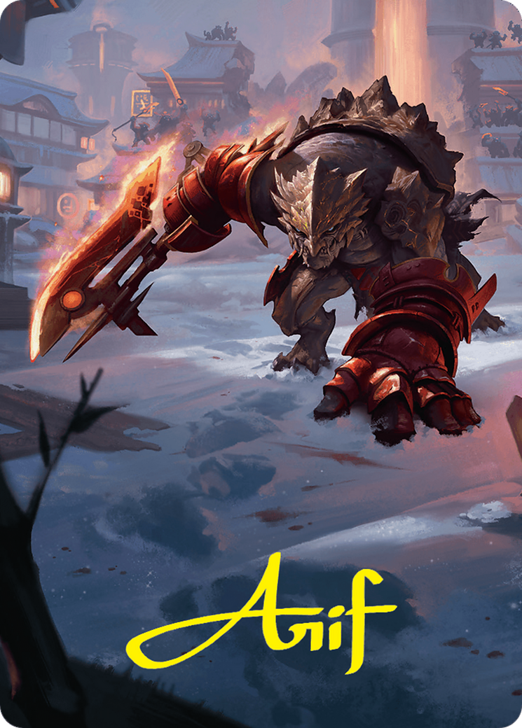 Searslicer Goblin Art Card (39/54) (Gold-Stamped Signature) (39) [Art Series: Foundations]