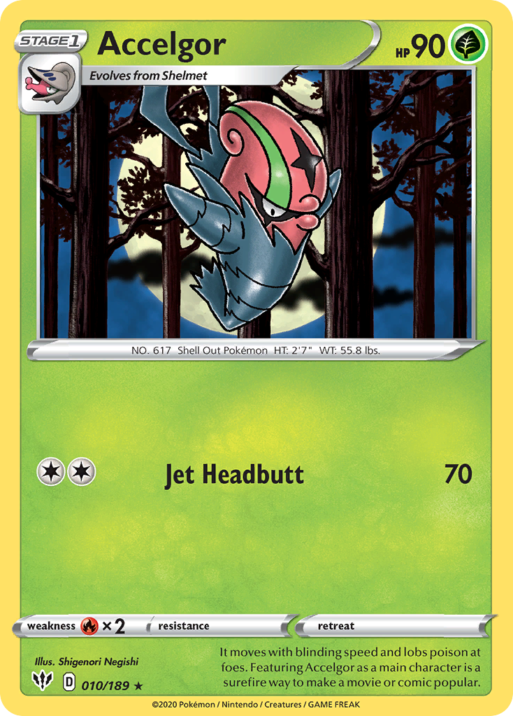 Accelgor (010/189) [SWSH03: Darkness Ablaze]