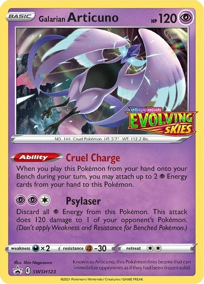 Galarian Articuno - SWSH123 (Prerelease) (SWSH123) [SWSH: Sword & Shield Promo Cards]