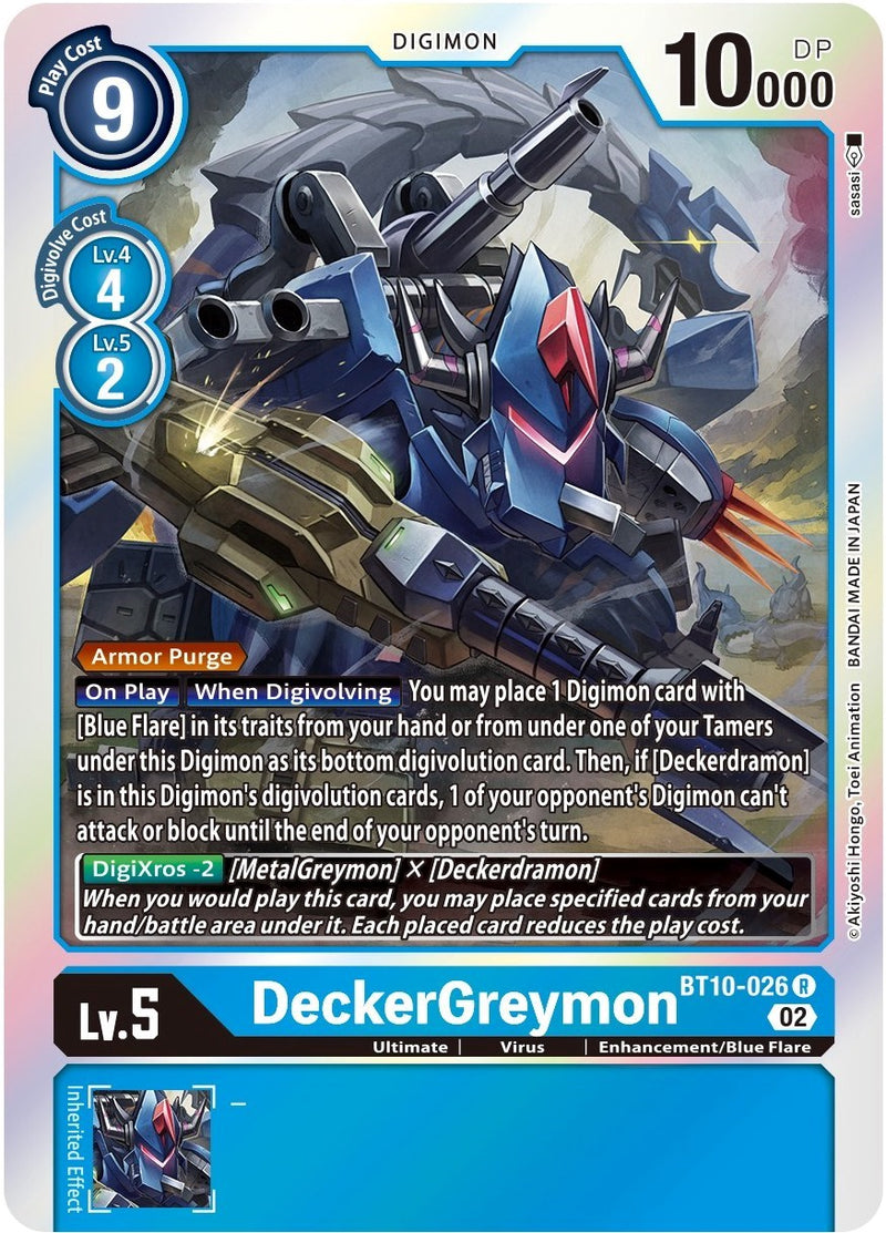 DeckerGreymon (BT10-026 R) [Xros Encounter]