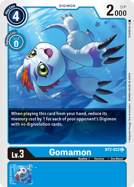 Gomamon - BT2-023 (BT2-023 C) [Release Special Booster 1.5]